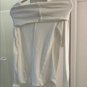 We The Free Cream Off-Shoulder Top